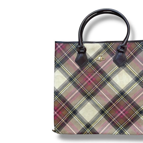 Vivienne Westwood Plaid Tote Bag - Picture 2 of 7